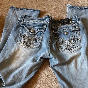 Rare Long tall miss me jeans from buckle 32 bling